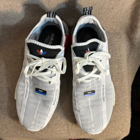 ADIDAS NMD Sz 13 Stretch Knit Upper Boost Midsole Rubber Sole Sneakers - Picture 2 of 14